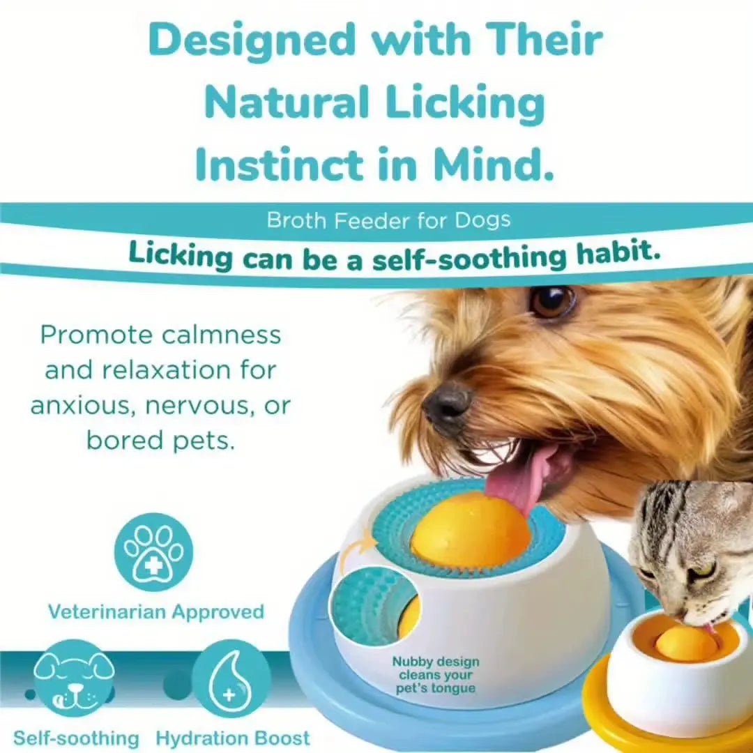 Interactive Dog Licking Toy & Slow Feeder - Fun Puzzle for Puppy Training & Cat Feeding!