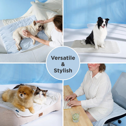 Bedsure Cooling Pet Mat for Dogs and Cats - Instant Cooling Comfort with Non-Slip Design, Machine Washable, Perfect for Summer