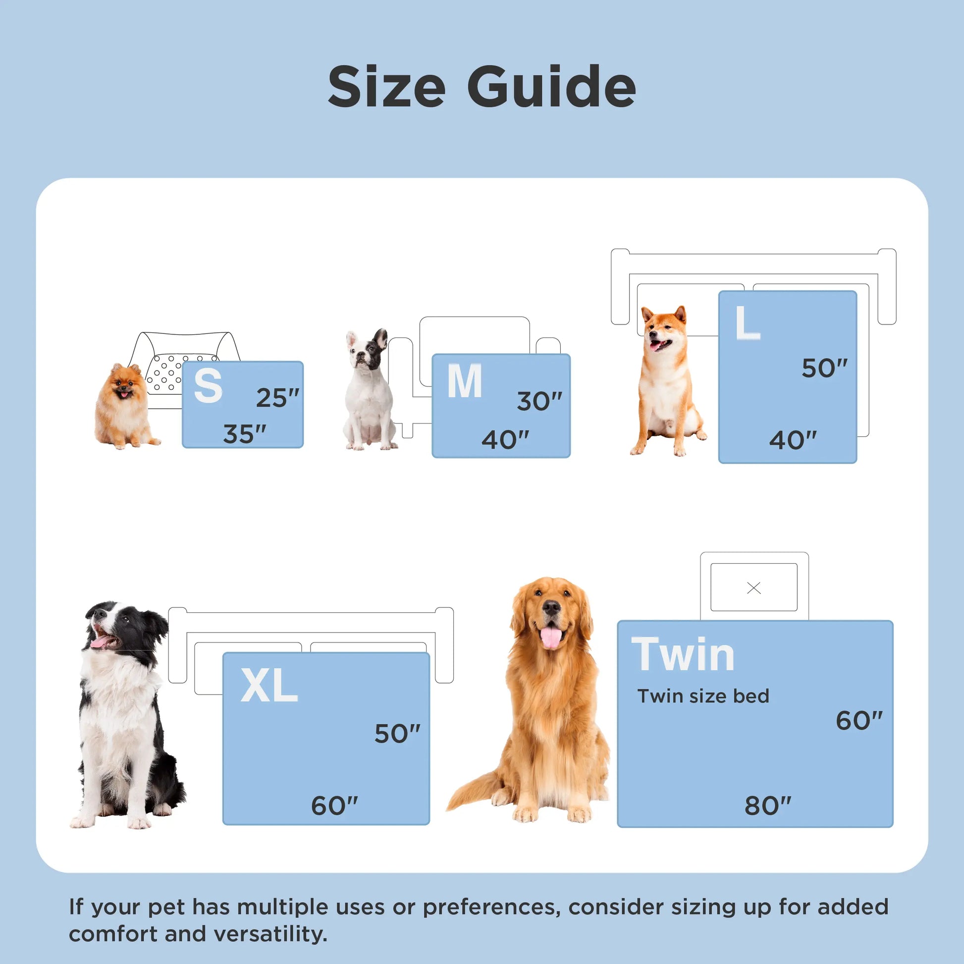 Bedsure Pet Cooling Blanket for Dogs and Cats - Easy Machine Wash, Heat Dissipation, Multiple Sizes, Skin-Friendly, Washable and Breathable Throw for Couch and Bed