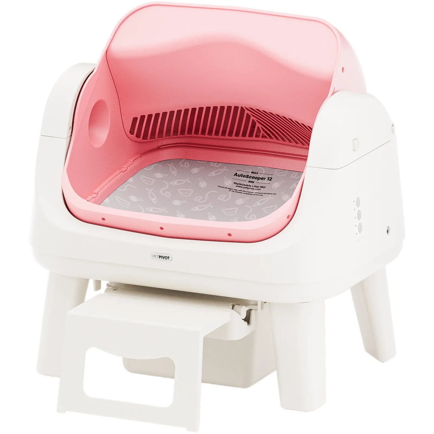 Petpivot Autoscooper 12 Lite: Effortless Self-Cleaning Cat Litter Box with Easy Entry and Triple Safety Features