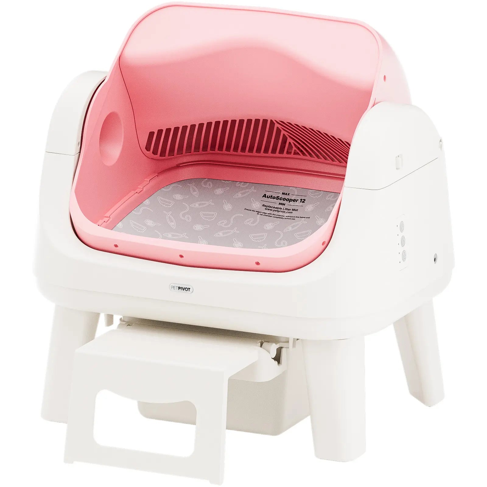 Petpivot Autoscooper 12 Lite: Effortless Self-Cleaning Cat Litter Box with Easy Entry and Triple Safety Features