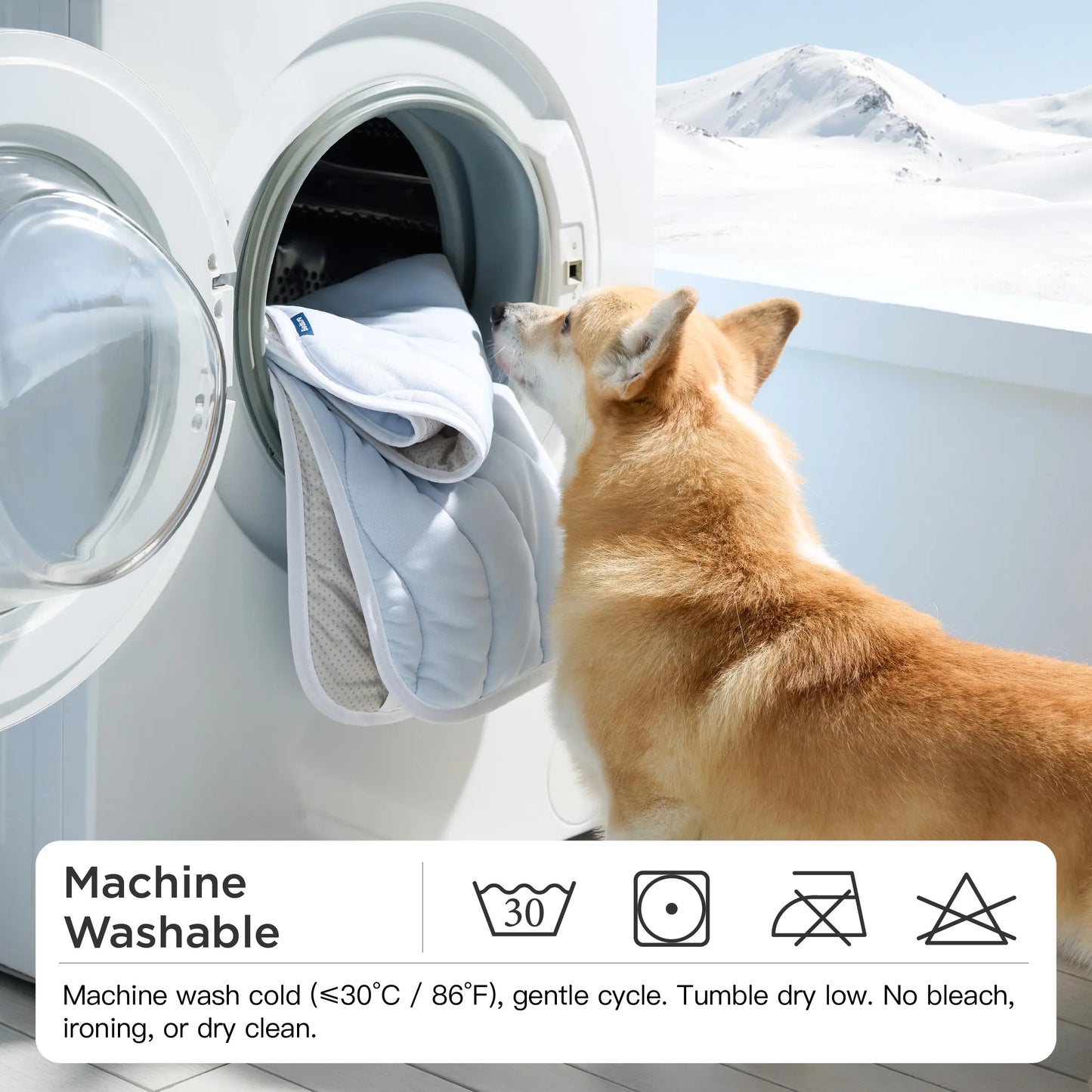 Bedsure Cooling Pet Mat for Dogs and Cats - Instant Cooling Comfort with Non-Slip Design, Machine Washable, Perfect for Summer