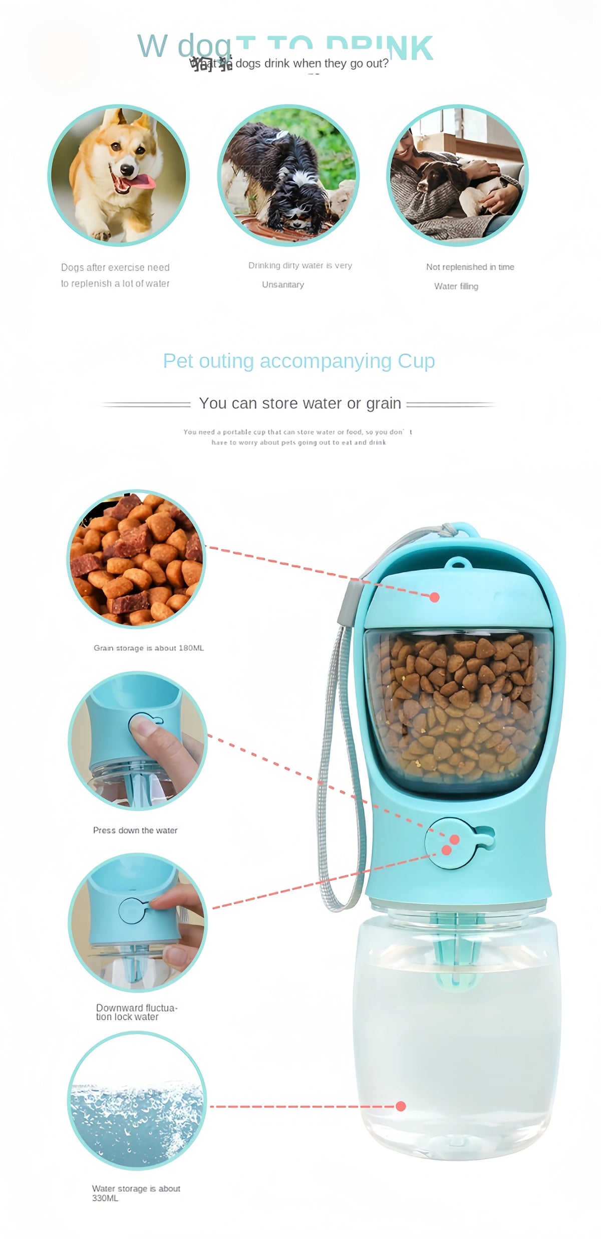 Interactive Treat Tumbler – Slow Feeder & Puzzle Toy for Dogs