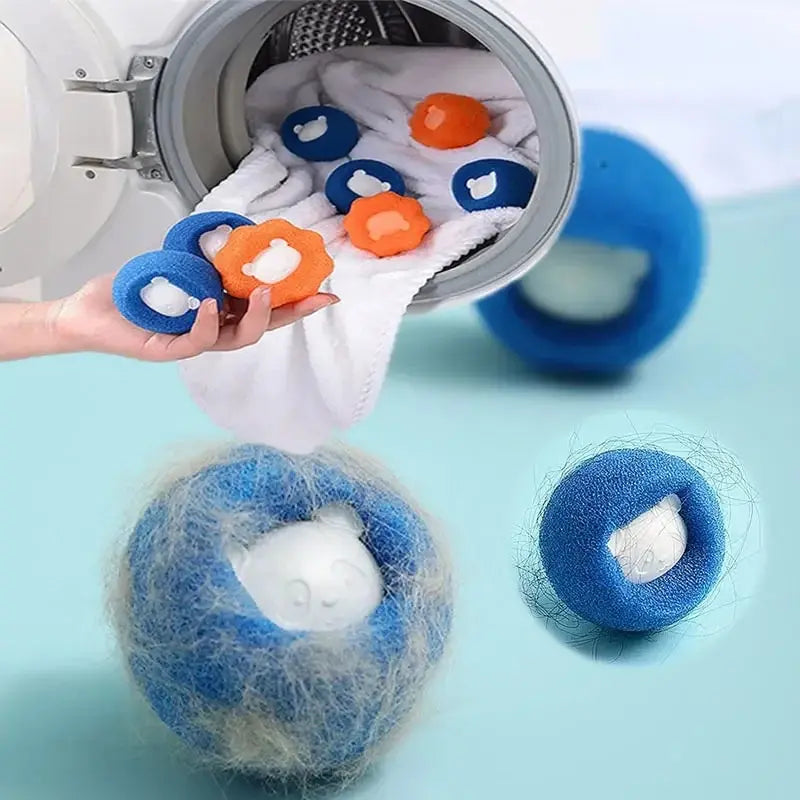 Pet Hair Remover Ball – Reusable Laundry Filter for Cat & Dog Hair