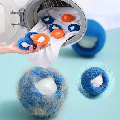 Pet Hair Remover Ball – Reusable Laundry Filter for Cat & Dog Hair