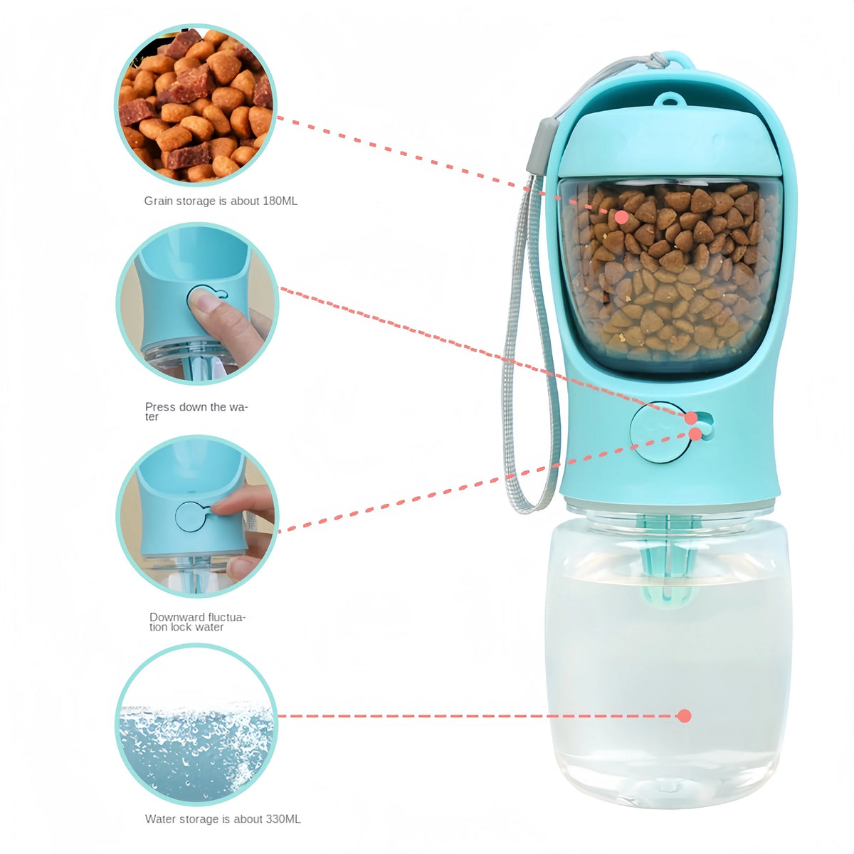Interactive Treat Tumbler – Slow Feeder & Puzzle Toy for Dogs