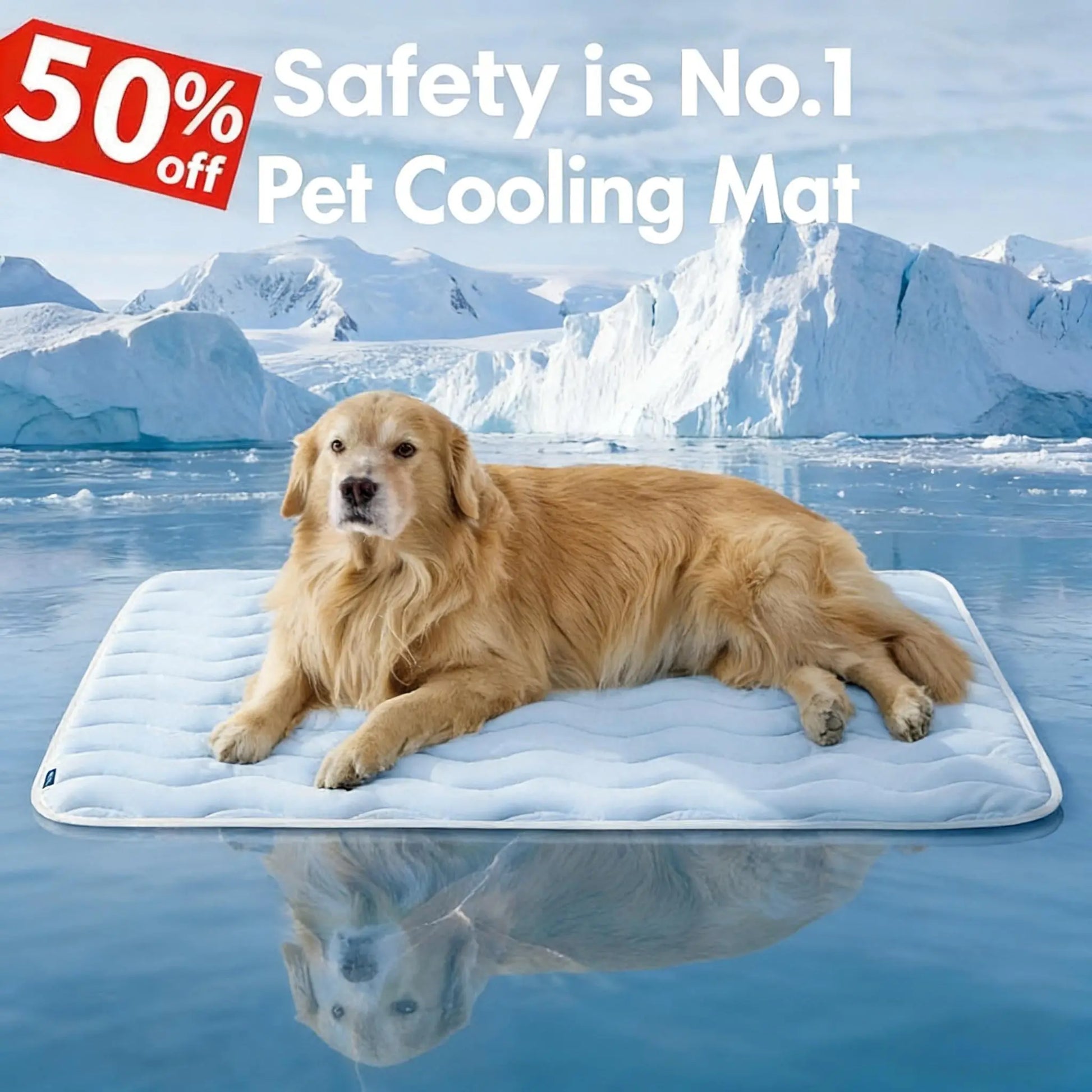 Bedsure Cooling Pet Mat for Dogs and Cats - Instant Cooling Comfort with Non-Slip Design, Machine Washable, Perfect for Summer