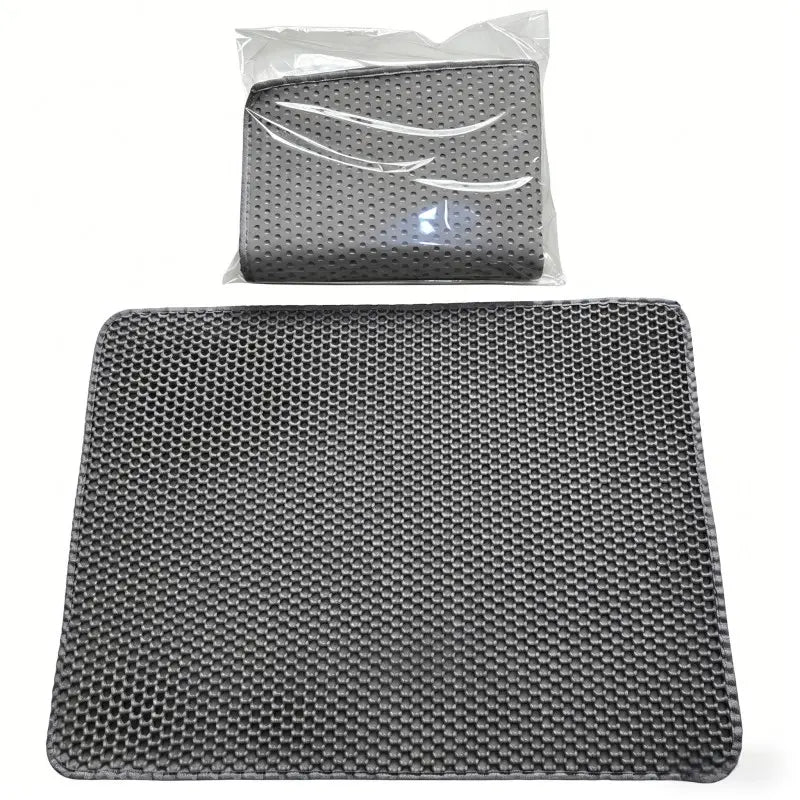 Extra Large Dual-Layer Anti-Odor Cat Litter Mat - Non-Slip, Easy-Clean, Durable EVA Indoor Solution for Pet Waste Management