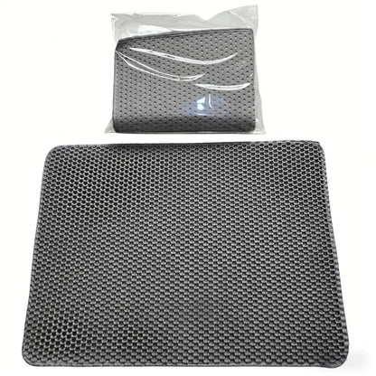 Extra Large Dual-Layer Anti-Odor Cat Litter Mat - Non-Slip, Easy-Clean, Durable EVA Indoor Solution for Pet Waste Management