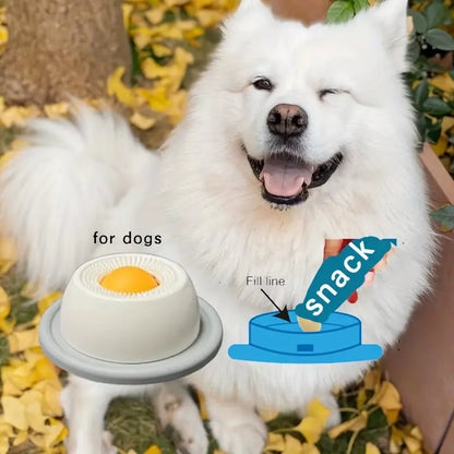 Interactive Dog Licking Toy & Slow Feeder - Fun Puzzle for Puppy Training & Cat Feeding!