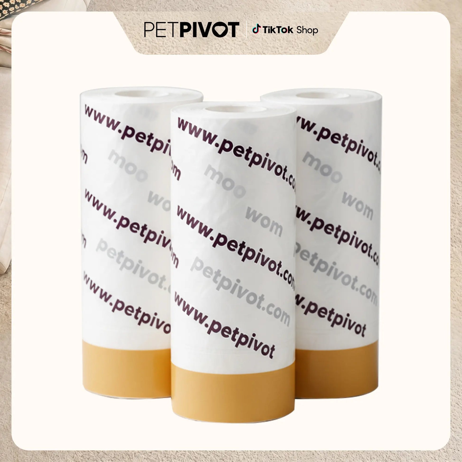 Petpivot Autoscooper 11 Waste Bags, 60-Pack Replacement Trash Bags for Autoscooper 11 Self-Cleaning Cat Litter Box, Helps Seal in Odors, Automatic Litter Box Liner Bags